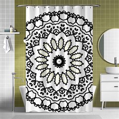 Mandala Kaleidoscope Arts Shower Curtain 48  X 72  (small)  by Pakrebo