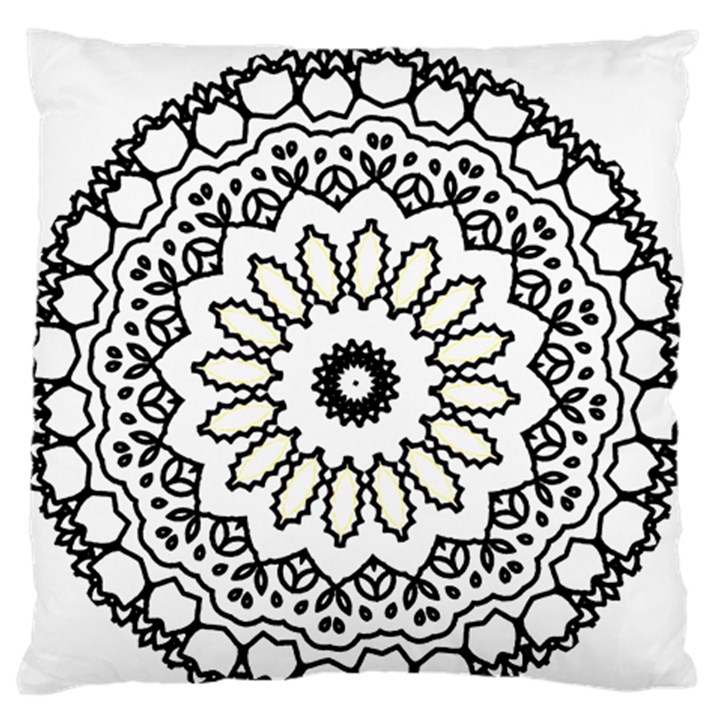 Mandala Kaleidoscope Arts Standard Flano Cushion Case (One Side)