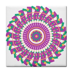 Mandala Geometric Pattern Shapes Tile Coasters