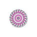 Mandala Geometric Pattern Shapes Golf Ball Marker (4 pack) Front