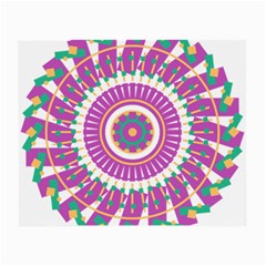 Mandala Geometric Pattern Shapes Small Glasses Cloth (2-side) by Pakrebo