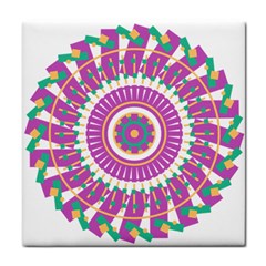 Mandala Geometric Pattern Shapes Face Towel