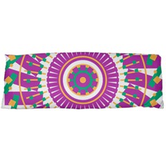 Mandala Geometric Pattern Shapes Body Pillow Case (dakimakura) by Pakrebo