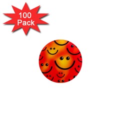 Smile Smiling Face Happy Cute 1  Mini Magnets (100 Pack)  by Pakrebo