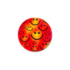 Smile Smiling Face Happy Cute Golf Ball Marker (4 Pack) by Pakrebo