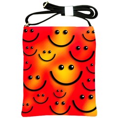 Smile Smiling Face Happy Cute Shoulder Sling Bag by Pakrebo