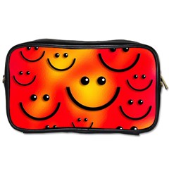 Smile Smiling Face Happy Cute Toiletries Bag (one Side) by Pakrebo