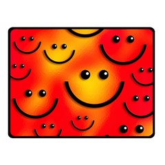 Smile Smiling Face Happy Cute Fleece Blanket (small) by Pakrebo