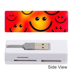 Smile Smiling Face Happy Cute Memory Card Reader (stick) by Pakrebo