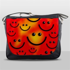 Smile Smiling Face Happy Cute Messenger Bag by Pakrebo