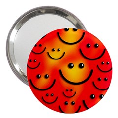 Smile Smiling Face Happy Cute 3  Handbag Mirrors by Pakrebo