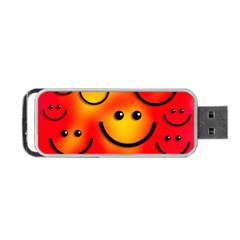 Smile Smiling Face Happy Cute Portable Usb Flash (two Sides) by Pakrebo