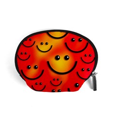 Smile Smiling Face Happy Cute Accessory Pouch (small) by Pakrebo