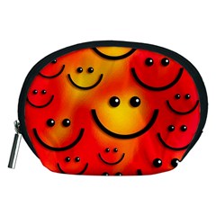 Smile Smiling Face Happy Cute Accessory Pouch (medium) by Pakrebo