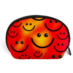 Smile Smiling Face Happy Cute Accessory Pouch (large) by Pakrebo