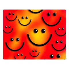 Smile Smiling Face Happy Cute Double Sided Flano Blanket (large)  by Pakrebo