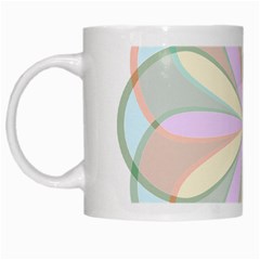 Flower Stained Glass Window Symmetry White Mugs by Pakrebo