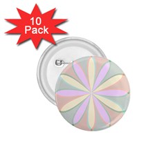 Flower Stained Glass Window Symmetry 1 75  Buttons (10 Pack) by Pakrebo