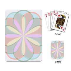 Flower Stained Glass Window Symmetry Playing Cards Single Design by Pakrebo