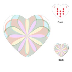 Flower Stained Glass Window Symmetry Playing Cards (heart) by Pakrebo