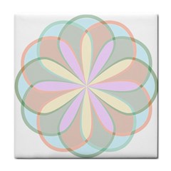 Flower Stained Glass Window Symmetry Face Towel by Pakrebo