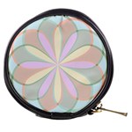 Flower Stained Glass Window Symmetry Mini Makeup Bag Front