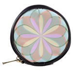 Flower Stained Glass Window Symmetry Mini Makeup Bag Back