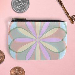 Flower Stained Glass Window Symmetry Mini Coin Purse by Pakrebo