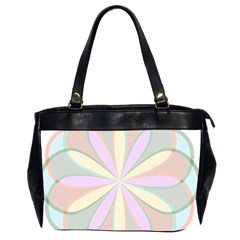 Flower Stained Glass Window Symmetry Oversize Office Handbag (2 Sides) by Pakrebo