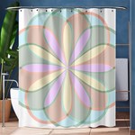 Flower Stained Glass Window Symmetry Shower Curtain 60  x 72  (Medium)  60 x72  Curtain