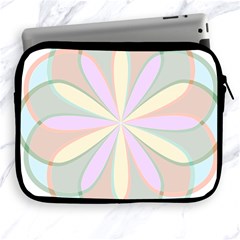 Flower Stained Glass Window Symmetry Apple Ipad 2/3/4 Zipper Cases by Pakrebo