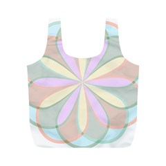 Flower Stained Glass Window Symmetry Full Print Recycle Bag (m) by Pakrebo