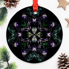 Fractal Fractal Art Texture Ornament (round) by Pakrebo