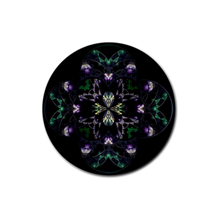 Fractal Fractal Art Texture Rubber Coaster (Round) 