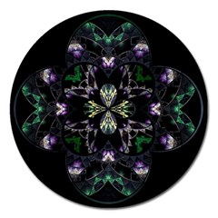 Fractal Fractal Art Texture Magnet 5  (round) by Pakrebo