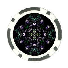 Fractal Fractal Art Texture Poker Chip Card Guard by Pakrebo