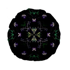 Fractal Fractal Art Texture Standard 15  Premium Round Cushions by Pakrebo