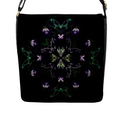 Fractal Fractal Art Texture Flap Closure Messenger Bag (l) by Pakrebo