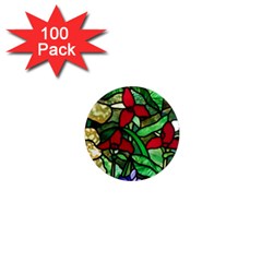 Stained Glass Art Window Church 1  Mini Magnets (100 Pack)  by Pakrebo