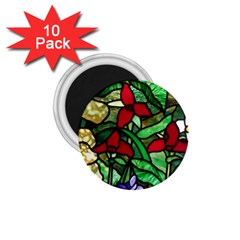 Stained Glass Art Window Church 1 75  Magnets (10 Pack)  by Pakrebo