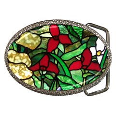 Stained Glass Art Window Church Belt Buckles by Pakrebo