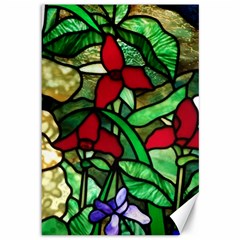 Stained Glass Art Window Church Canvas 12  X 18  by Pakrebo