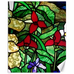 Stained Glass Art Window Church Canvas 11  X 14  by Pakrebo