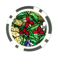 Stained Glass Art Window Church Poker Chip Card Guard by Pakrebo