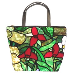 Stained Glass Art Window Church Bucket Bag by Pakrebo