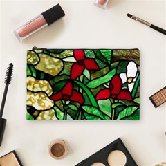 Stained Glass Art Window Church Cosmetic Bag (medium) by Pakrebo