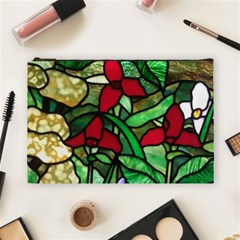 Stained Glass Art Window Church Cosmetic Bag (large) by Pakrebo