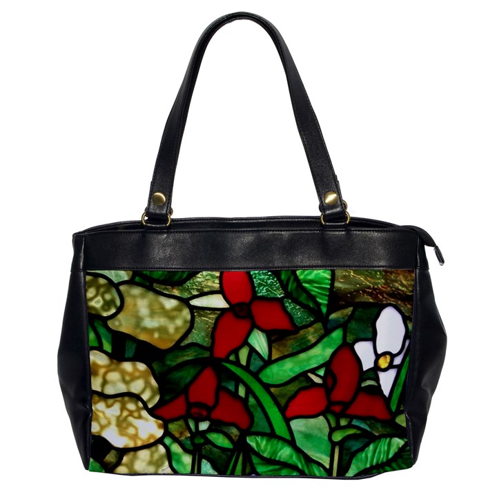 Stained Glass Art Window Church Oversize Office Handbag