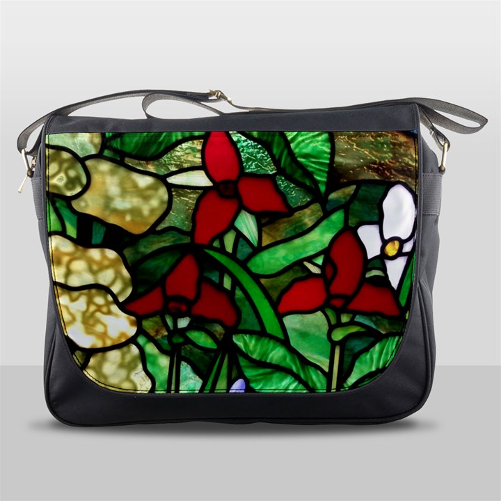 Stained Glass Art Window Church Messenger Bag