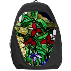 Stained Glass Art Window Church Backpack Bag by Pakrebo